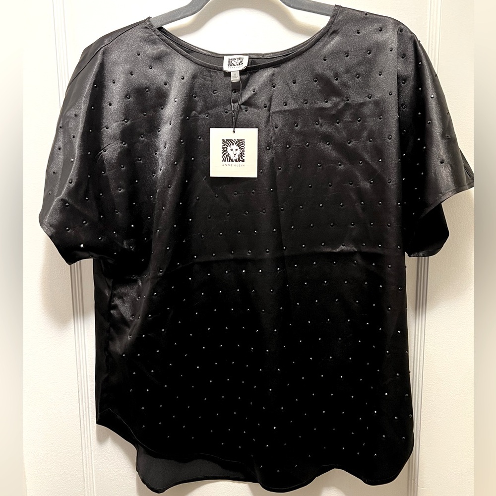 Brand New Anne Klein Black Blouse